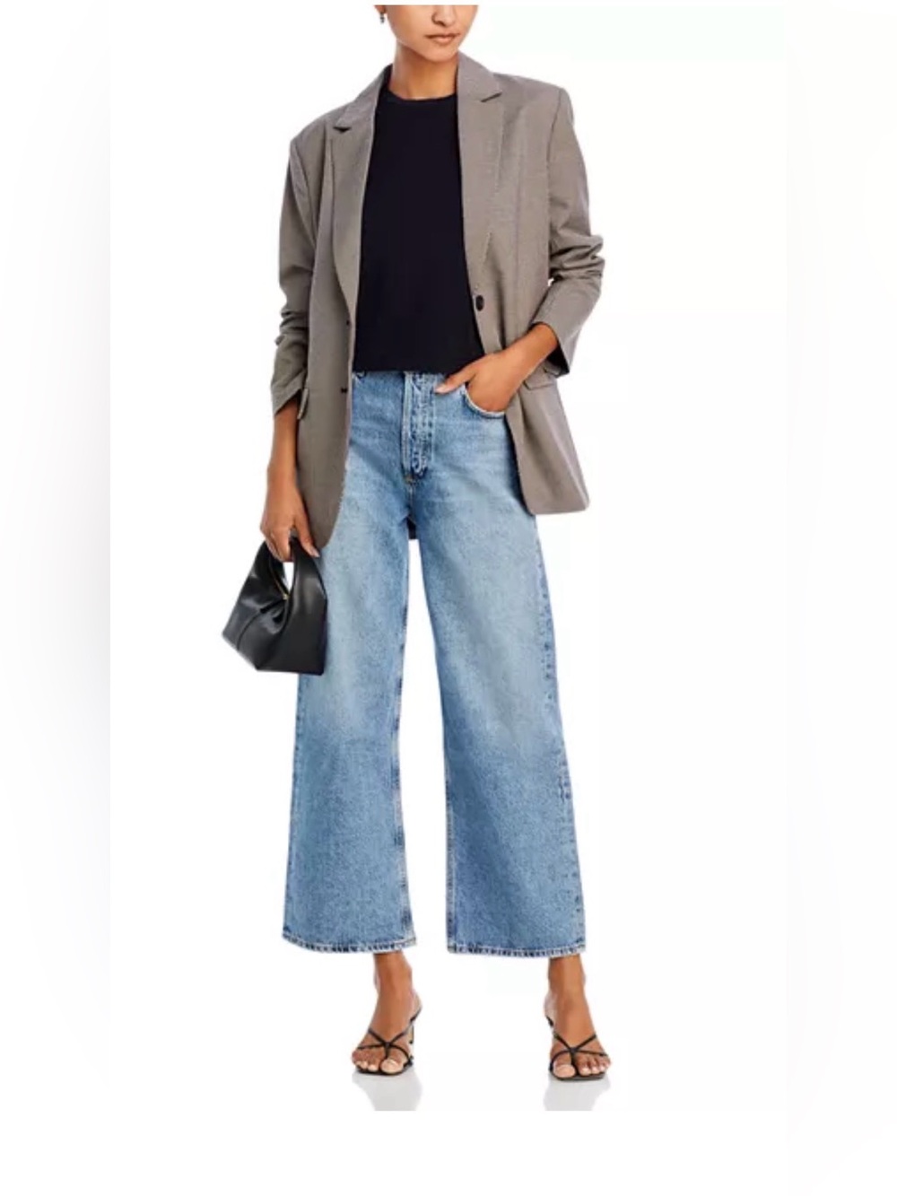 Agolde Ren Wide-Leg High-Rise Light Blue Jeans NWT